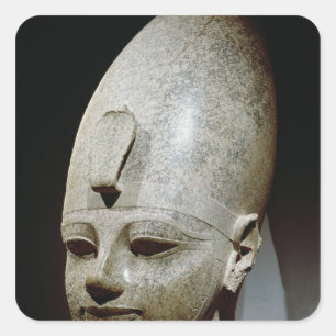 Kolossaal hoofd van Amenhotep III van al-Qurnah Vierkante Sticker