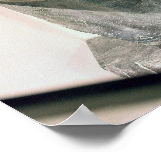 Kolossaal hoofd van keizer Constantine I Poster (Hoek)