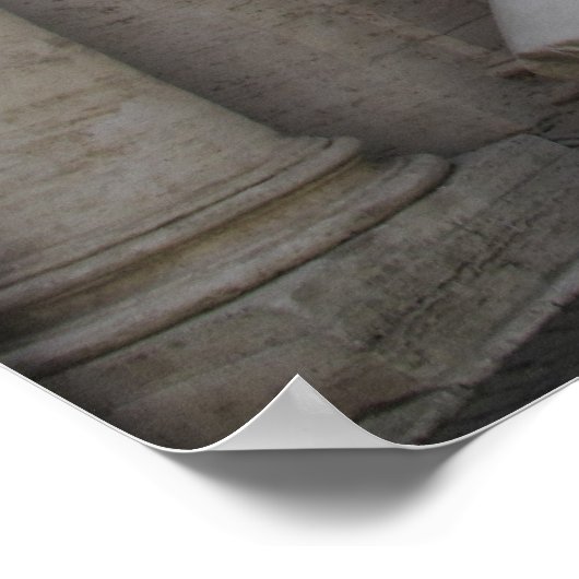 Kolossaal standbeeld Constantine, Rome, 315-220 Poster (Hoek)