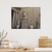 Kolossaal standbeeld Constantine, Rome, 315-220 Poster (Keuken)