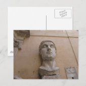 Kolossaal standbeeld van Constantine, Rome, 315-22 Briefkaart (Voorkant / Achterkant)