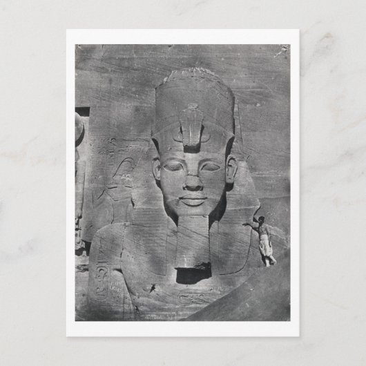 Kolossaal standbeeld van Ramesses II in Abu Simbel Briefkaart (Voorkant)