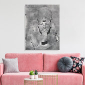 Kolossaal standbeeld van Ramesses II in Abu Simbel Canvas Afdruk (Insitu (Woonkamer))