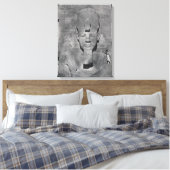 Kolossaal standbeeld van Ramesses II in Abu Simbel Canvas Afdruk (Insitu (Slaapkamer))