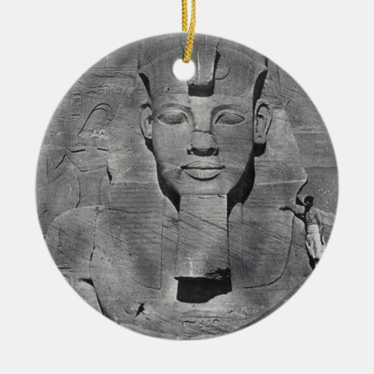 Kolossaal standbeeld van Ramesses II in Abu Simbel Keramisch Ornament (Voorkant)