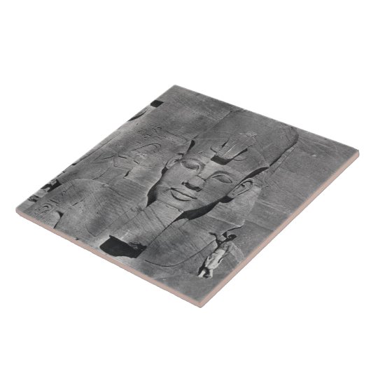 Kolossaal standbeeld van Ramesses II in Abu Simbel Tegeltje (Zijkant)