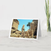 Kolossaal standbeeld van Ramses II, Luxor tempel Kaart (Voorkant)