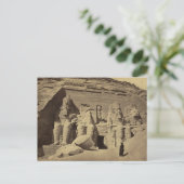 Kolossale figuren, de Grote tempel in Abu Sunbul Briefkaart (Staand voorkant)