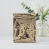 Kolossale figuren, de Grote tempel in Abu Sunbul Briefkaart (Staand voorkant)