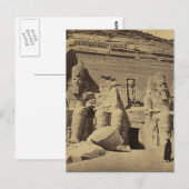 Kolossale figuren, de Grote tempel in Abu Sunbul Briefkaart (Voorkant / Achterkant)