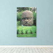 Kolossale kop canvas afdruk (Insitu (Houten vloer))