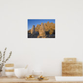 Kolossale kopbeelden van goden die de poster (Keuken)