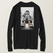 Kolossale Lion lange mouw T-shirt (Design achterkant)