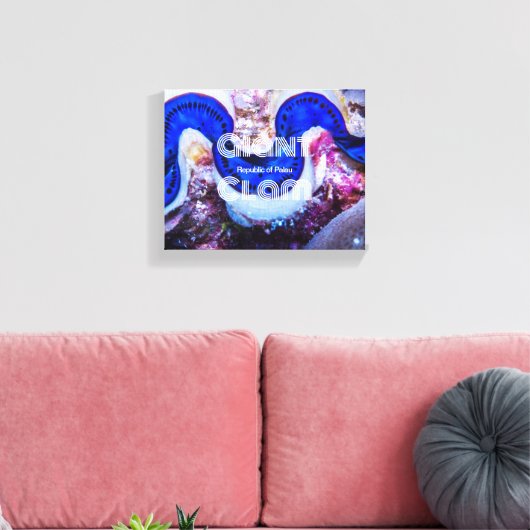 kolossale schelp canvas afdruk (Insitu (Woonkamer))