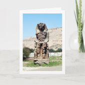 Kolossen van Memnon Statue, Luxor, Egypte Kaart (Voorkant)
