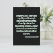 Kolossenzen 2:8 KJV Bijbel Verse Groet Kaart (Staand voorkant)