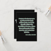 Kolossenzen 2:8 KJV Bijbel Verse Groet Kaart (Voorkant / Achterkant in situ)