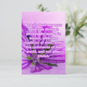 Kolossenzen 2:8 KJV Bijbel Verse Pic Groet Kaart (Staand voorkant)