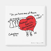 Kolossenzen 3:12 Rode hart magneet (Voorkant)