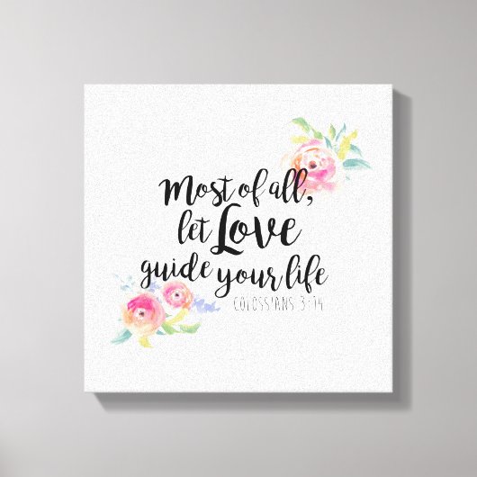 Kolossenzen 3:14 Canvas Print (Voorkant)