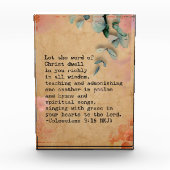 Kolossenzen 3:16 NKJ Bijbelvers Afbeelding Fotoblokken (Voorkant)