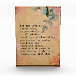 Kolossenzen 3:16 NKJ Bijbelvers Afbeelding Fotoblokken