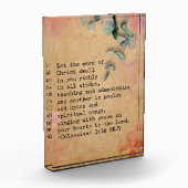 Kolossenzen 3:16 NKJ Bijbelvers Afbeelding Fotoblokken (Links)