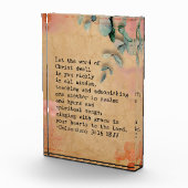 Kolossenzen 3:16 NKJ Bijbelvers Afbeelding Fotoblokken (Rechts)