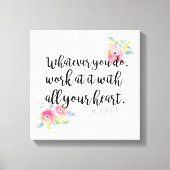 Kolossenzen 3:23 Canvas Print (Voorkant)