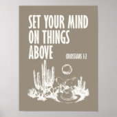 Kolossenzen 3 2 Westerne Christelijke muurkunst Poster (Voorkant)