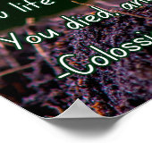 Kolossenzen 3:3 grafisch met een tuinspruit poster (Hoek)