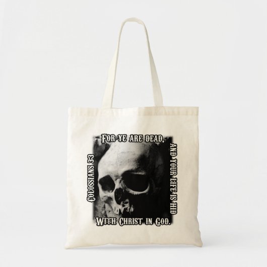 Kolossenzen 3:3 tote bag (Voorkant)