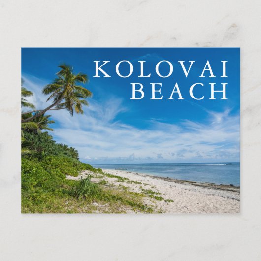 Kolovai Beach Briefkaart (Voorkant)