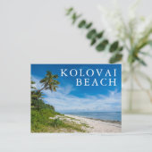 Kolovai Beach Briefkaart (Staand voorkant)