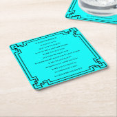 Kölsches Grundgesetz – Köln Cologne Jugendstil Kartonnen Onderzetters (Schuin)