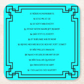 Kölsches Grundgesetz – Köln Cologne Jugendstil Kartonnen Onderzetters (Voorkant)