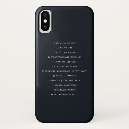 Kölsches Grundgesetz – Köln Cologne Kölsch Cöln Case-Mate iPhone Case (Achterkant)