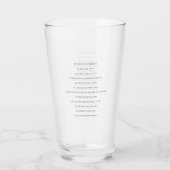 Kölschglas Cologne Köln Kölsches Grundgesetz Glas (Achterkant)