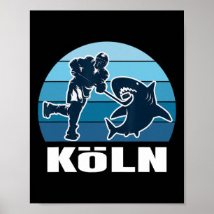 Kölse ijshockeyfan - haai poster
