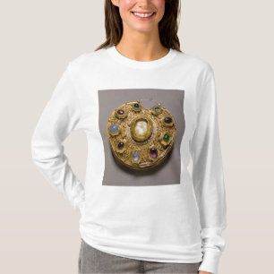 Kolt medallion, goudset met parels en t-shirt