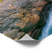 Kolufossar Waterfall, IJsland Poster (Hoek)