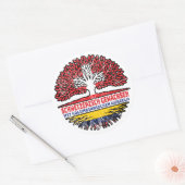 Kolumbien Kolumbianisch Schweizer Baum Ronde Sticker (Envelop)