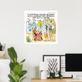 Kolumbus Immigreert Naar Amerika Grappige Poster (Thuiskantoor)