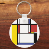 Kolven Gift - Piet Mondriaan Sleutelhanger (Achterkant)