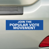 KOM AAN BIJ DE POPULAIRE STEMMING-bumpersticker Bumpersticker (Op auto)
