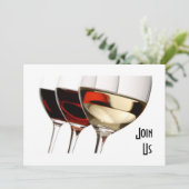 KOM AAN BIJ DE VS - VOLWASSENPARTIJINVITATIE MET W KAART (Staand voorkant)