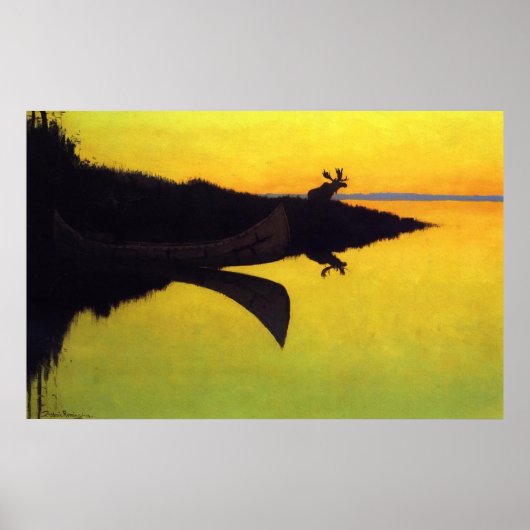 Kom aan de Vraag ~ Frederic Remington Poster (Voorkant)