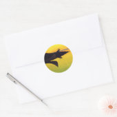 Kom aan de Vraag ~ Frederic Remington Ronde Sticker (Envelop)