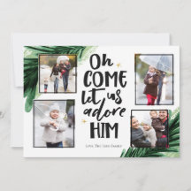 Kom Adore 4 uur per dag | Kerstfotokaart