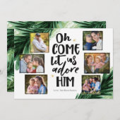 Kom Adore 6 uur per dag | Kerstfotokaart Feestdagenkaart (Voorkant / Achterkant)